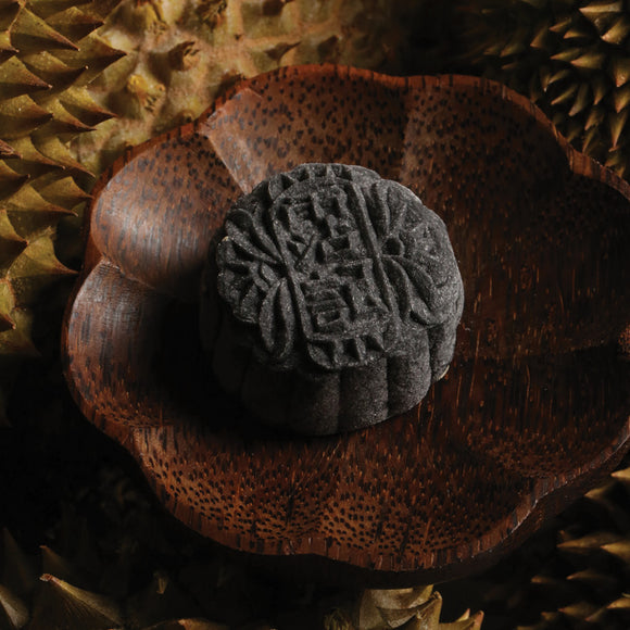 霑記至尊黑猫王（单粒装）- Black Charcoal Musang Durian Snowy Mochi Mooncake (Individual)