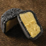 霑記至尊黑猫王（六粒装）- Black Charcoal Musang Durian Snowy Mochi Mooncake (6pcs)